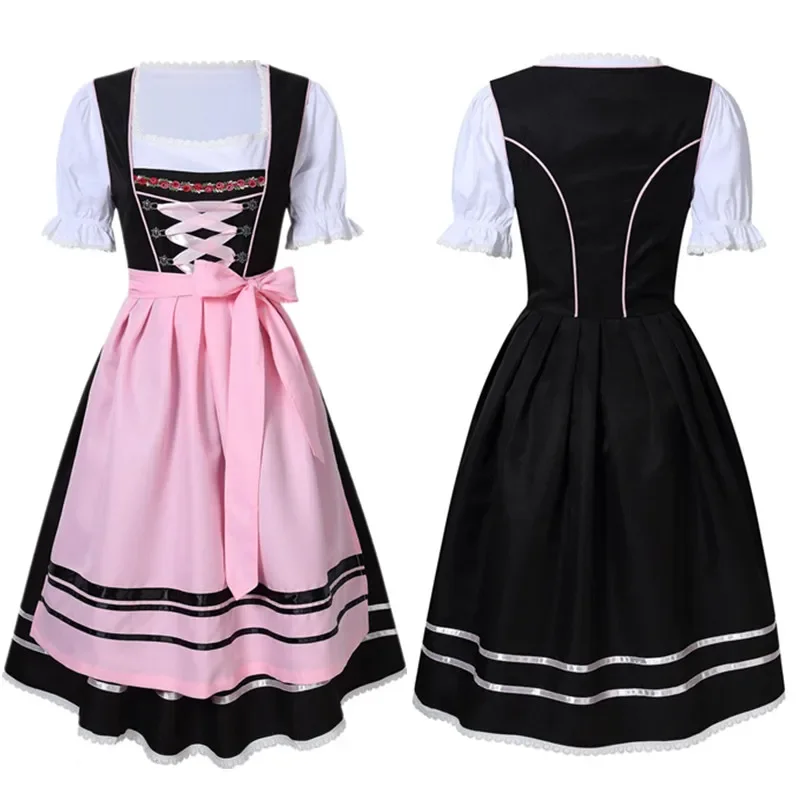 Frauen Oktoberfest Kostüm Plus Größe Deutsches Bier Mädchen Kostüm Dirndl Kleid Bier Dirne Uniform Image