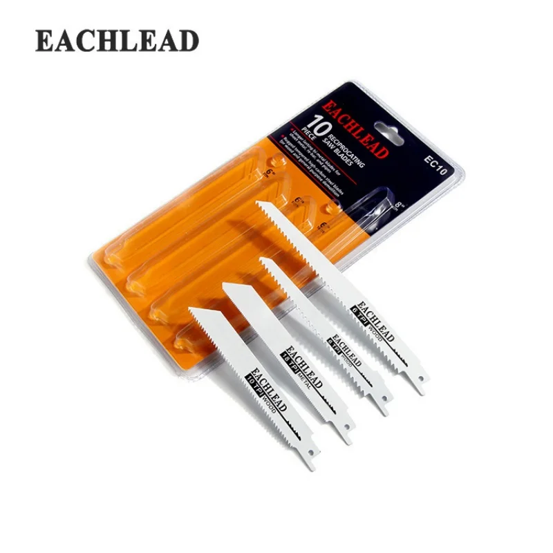 Gewöhnliches Sägeblatt Säbelsägeblatt Säbelsäge Edelstahl PVC Rohrschneiden Bimetall 10PCS Double Bubble Shell Set Image