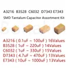 A B C D E 3216 3528 6032 7343 SMD-Tantalkondensator-Sortimentskit 1 UF 2,2 UF 4,7 UF 10 UF 22 UF 33 UF 47 UF 100 UF 220 uF 330 UF 470 UF