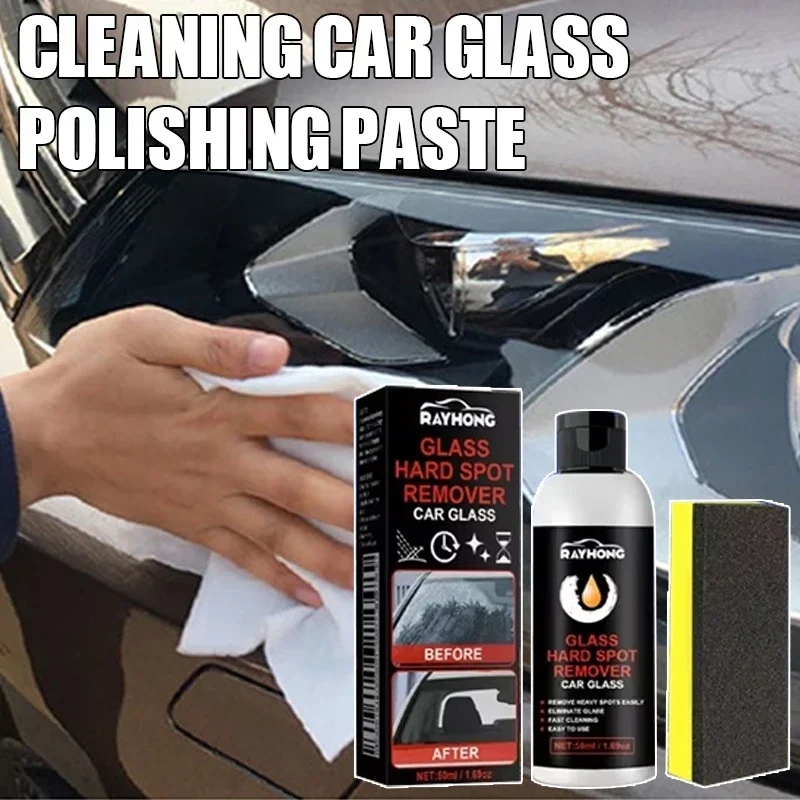 Auto Glas Polieren Paste Windschutzscheibe Anti-Regen Beschichtung Reparatur Kratzer Wasser Flecken Entfernung Auto Reinigung Glas Öl Film Entferner Image