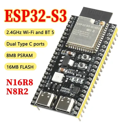 ESP ESP32 S3 Entwicklungsboard ESP32 S3 N16R8/N8R2 BT 2,4G Wifi Modul für Arduino 8 MB PSRAM 16 MB FLASH Dual Typ-C Image