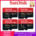 Scheda Micro SD SanDisk Extreme PRO 128GB 64GB 32GB 512GB 256G 1TB 2TB Micro SD 1TB Scheda di memoria Flash SD U3 4K V30 Microsd TF Card