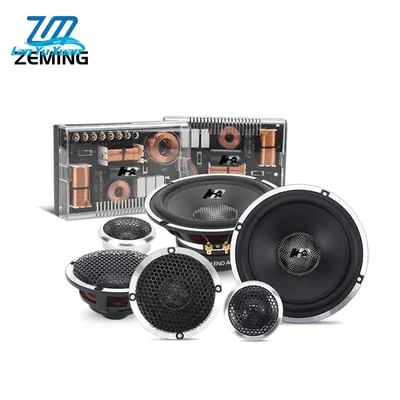 Hochwertiger 3-Wege-Komponentenlautsprecher RMS 150 W * 2 6,5 Zoll Car Audio Lautsprechersatz 6,5 Lautsprechersystem