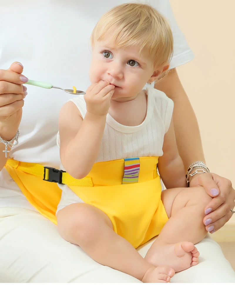 Kindersitzgurt, faltbarer und tragbarer Babymahlengurt mit festem Sicherheitsgurt, Kleinkind-Sicherheitsgurt für Baby-Esszimmerstuhl Image