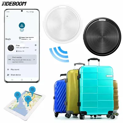 Bluetooth Car Mini GPS Tracker for Android Key Wallet Bags Finder With Google Find My Device App Item Locator for Pets Luggage