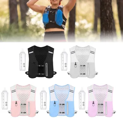 Running Water Vest 2 L Breathable with Adjustable Waistband Water Backpack for Traveling Jogging Cycling Camping Marathon Race