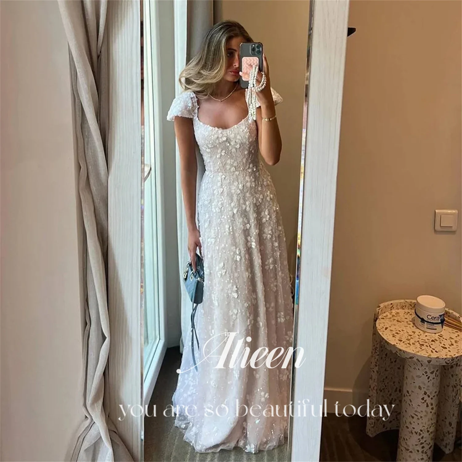 Aileen Maßgeschneiderte Abendkleider für besondere Anlässe, Perlen, Damen-Abschlussballkleid 2025, Hochzeits-Party-Kleider, Meerjungfrau Image