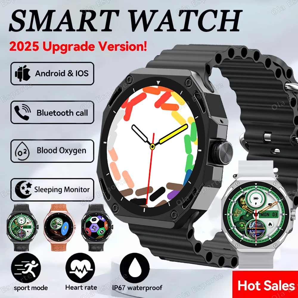 Heiße Verkäufe Smart Uhr 2025, Männer Frauen Bluetooth Anruf Herzfrequenz Gesundheit Monitor Outdoor Fitness Sport Smartwatch Für Android iOS Image
