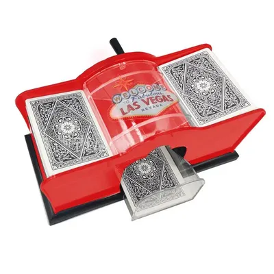 Manuelle Poker Card Shuffler Maschine Brettspiel Handkurbel Spielkarten Shuffler Maschine für Heimversammlungen Casino Kartenspiele Image