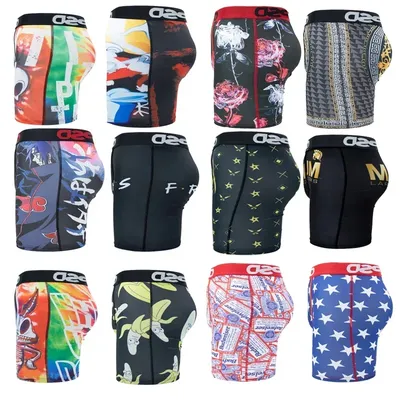 Mode Männer drucken Unterwäsche Boxer Cueca männliche Höschen Unterhosen Dessous Männer Boxershorts sexy S-XXL Boxershorts Männer Boxershorts Image
