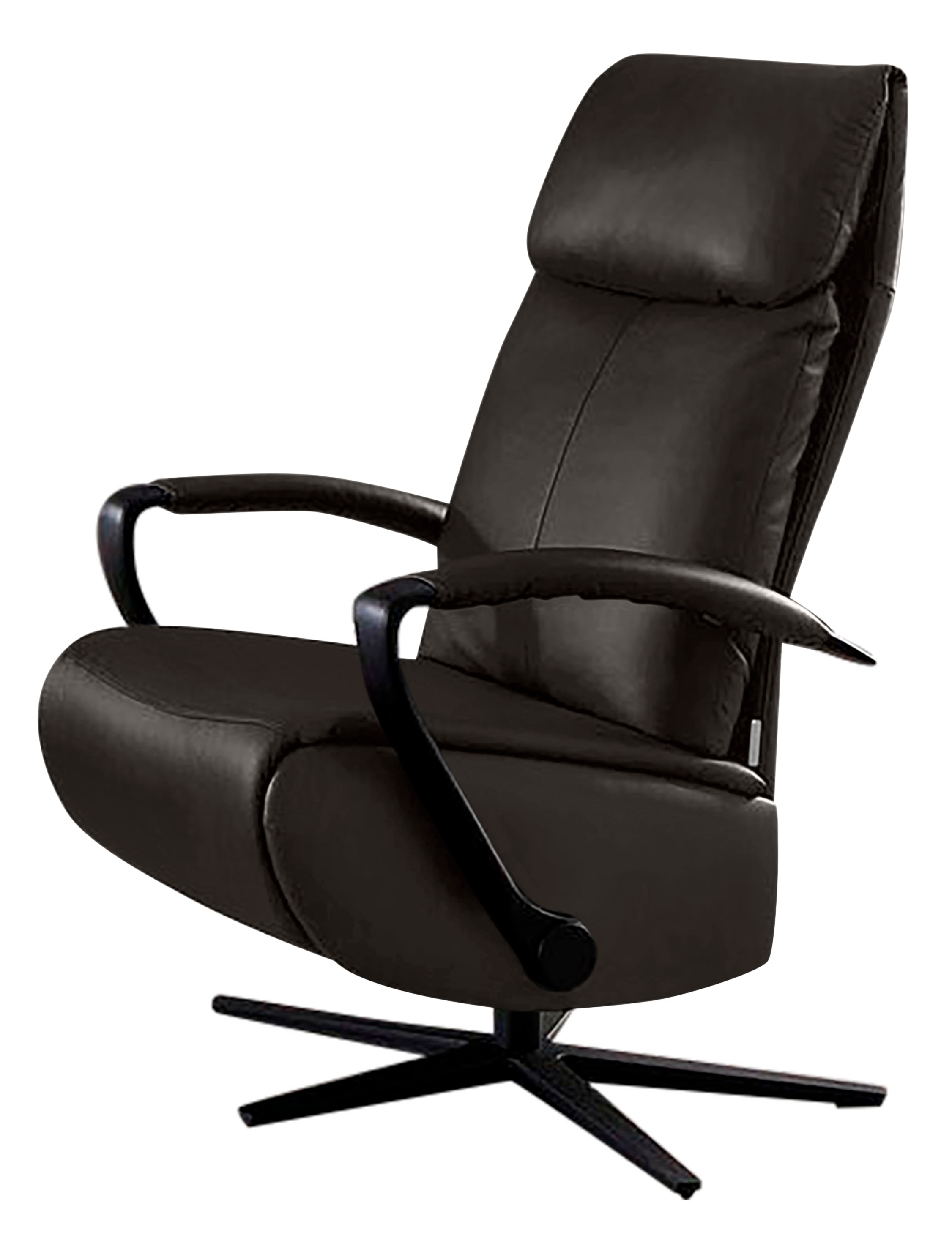 Relaxsessel W.SCHILLIG "rumbaa", braun (braun z59), B:68cm H:111cm T:82cm, Longlife Xtra-Leder Z59: Glattleder mit modischer Prägung. Hautstärke 0, 9 - 1, 1 mm, Sessel, Relaxsessel, wahlweise mit Doppelmotor, in Größen S, M & L, mit 5-Sternfuß