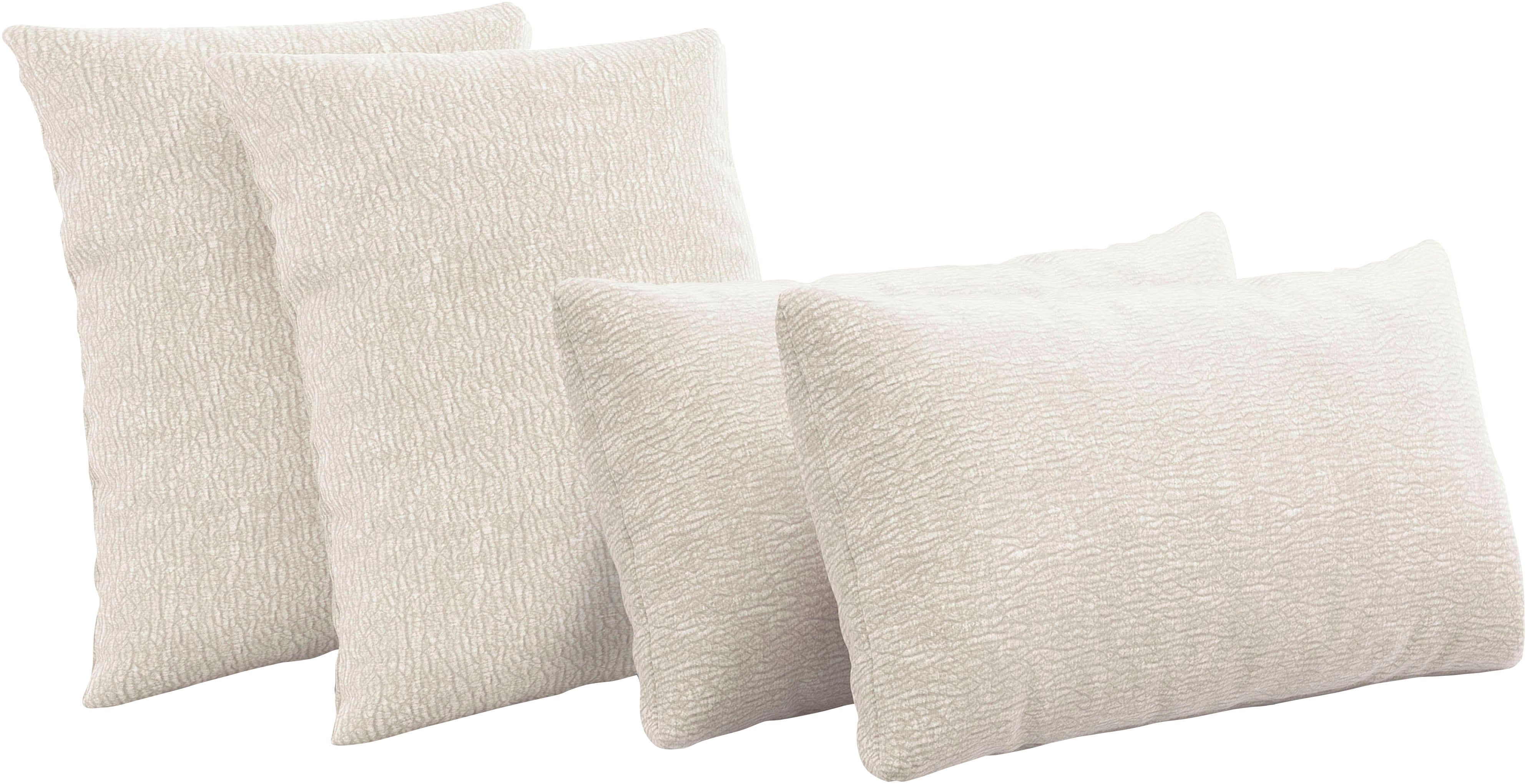 Auflagekissen SIT & MORE "Dali", beige (cream), T:10cm, 100% Polyester, Polsterauflagen, 4 Stück im Set Image