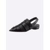 Sandale HEINE, Damen, Gr. 37, schwarz, Leder, Glattleder, modisch, Schuhe