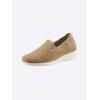 Slipper CASUAL LOOKS, Damen, Gr. 41, braun (camel), Veloursleder, sportlich, Schuhe