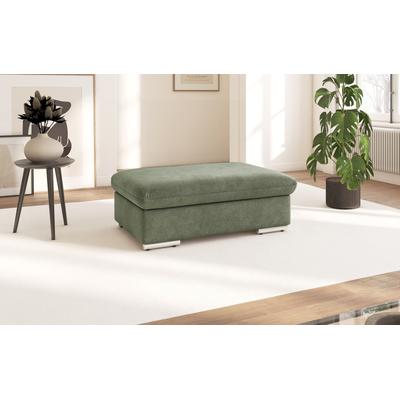 Polsterhocker SIT & MORE "Valantine", braun (schlamm), B:102cm H:43cm T:68cm, 100% Polyester, Hocker, individuell zum Kombinieren Image