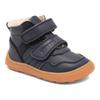 Barfußschuh BISGAARD "barefoot becky lamb", Kinder, Gr. 27, blau (navy), Leder, casual, Schuhe, Winterboots mit Lammfell, Größenschablone zum Download