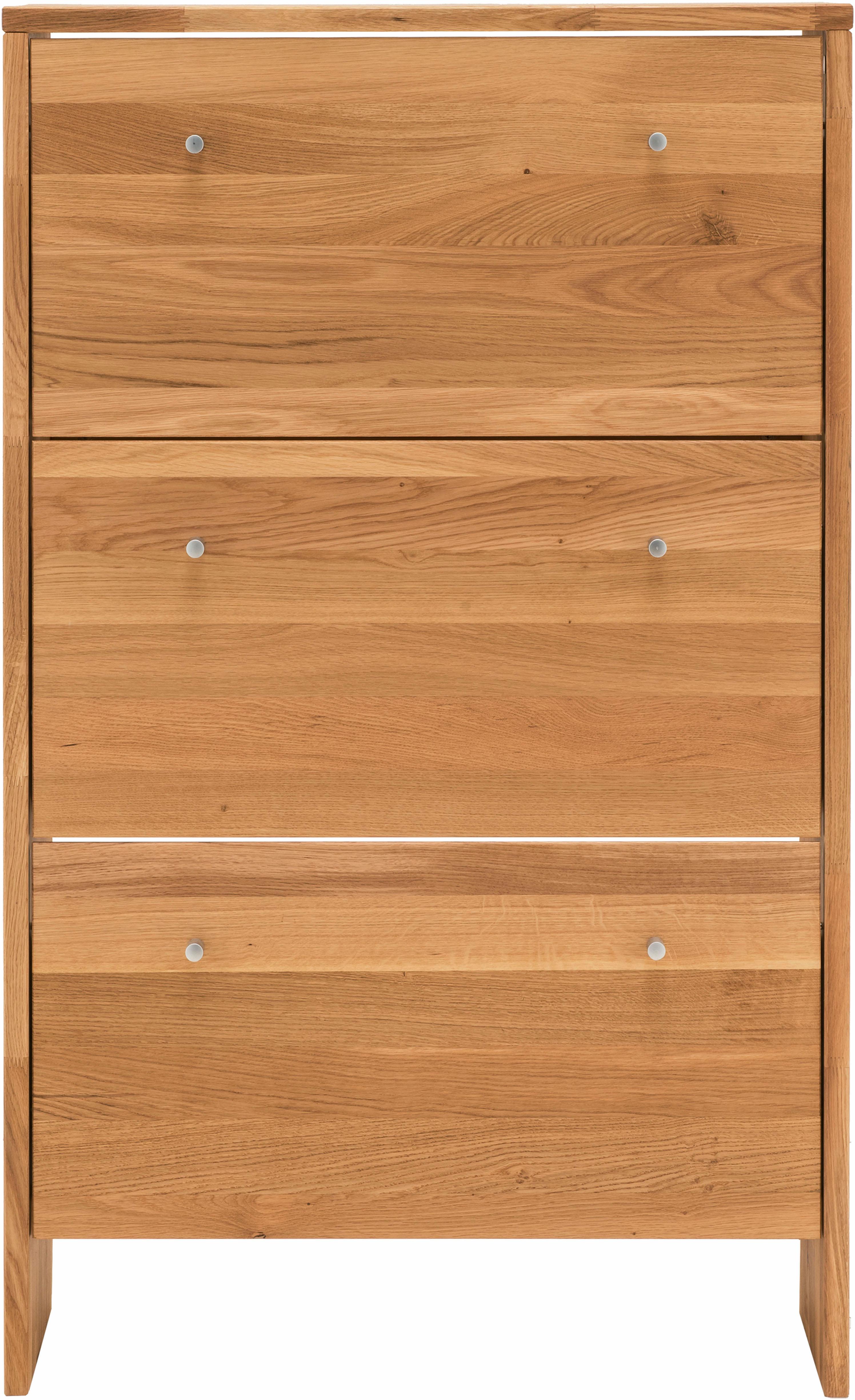 Kombikommode HOME AFFAIRE "Dura Kommode Schrank Schuhschrank", braun (wildeiche), B:82cm H:133cm T:27cm, Massivholz, Sideboards, Kombikommode, aus FSC-zertifizierten Massivholz, Breite 82 cm Image