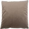 Dekokissen GÖZZE "Duval", grau (taupe, unifarben), B:50cm L:50cm, Polyester, Dekokissen_Sitzkissen_Kissenhüllen, mit Reißverschluss, Kissenhüle ohne Füllung, 2 Stück