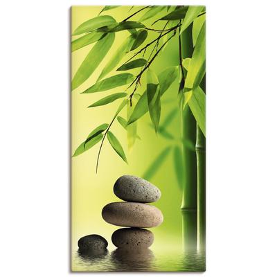 Wandbild ARTLAND "Spa Stillleben", grün (farbe bild(er): grün), B:30cm H:60cm, Canvas, Leinwand, Bilder, als Leinwandbild, Poster in verschied. Größen Image