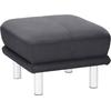 Hocker TRENDMANUFAKTUR "Cecilia II, modern und elegant, B/T 66/66cm", grau (grafit), B:66cm H:44cm T:66cm, Struktur fein (100% Polyester), Microfaser Vintage (100% Polyester), Struktur (100% Polyester), Hocker, Sitzhocker