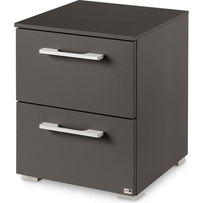 Nachtkommode "Henderson", grau (graphit), B:40cm H:49cm T:42cm, Holzwerkstoff, SET ONE BY MUSTERRING, Sideboards, In 4 Farben erhältlich, Schubladen inkl. Selbsteinzug und Dämpfung Image