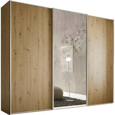 Schwebetürenschrank STAUD "Sinfonie Plus, edles Design in hochwertiger Qualität, Made in Germany", braun (artisan eiche), B:249cm H:240cm T:68cm, Holzwerkstoff, Schränke, Mit Spiegeltür und vier verschiedenen Ausstattungsvarianten Image