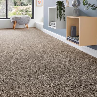 Teppichboden ANDIAMO "Matz, Schlinge, Made in Belgium", braun (braun, schwarz), B:400cm H:6mm L:300cm, Kunstfaser, Teppiche, meliert, Breite 400 cm oder 500 cm, strapazierfähig & pflegeleicht Image