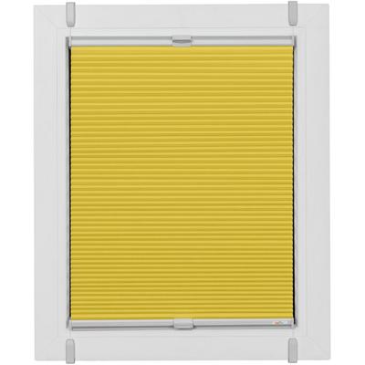 Plissee SUNLINES "Start-up Style Honeycomb", gelb (senf, weiß, weiß), B:59cm H:175cm, Obermaterial: 100% Polyester, Plissees, verspannt mit Simply-Fix Klemmträger, Wabenplissee, nach Maß Image