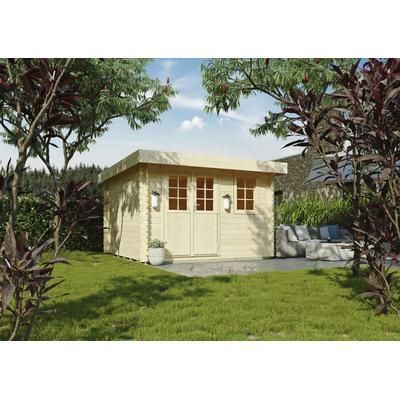 Gartenhaus KONIFERA "Sirius", beige (natur), Fußboden im Gartenhaus, ohne Dacheindeckung, Holzwerkstoff, Gartenhäuser, Inklusive Fußboden Image