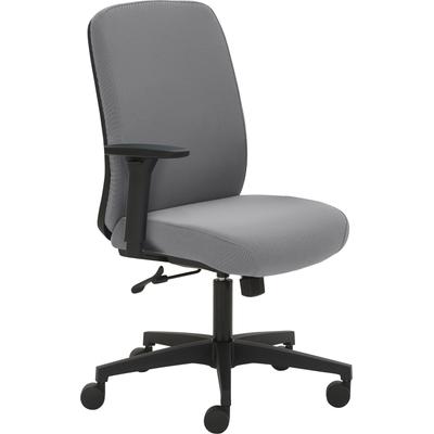 Drehstuhl MAYER SITZMÖBEL "2219", grau (grau, schwarz), B:70cm H:98cm T:62cm, Stühle, Bürodrehstuhl, GS-zertifiziert, extra starke Polsterung für maximalen Sitzkomfort Image