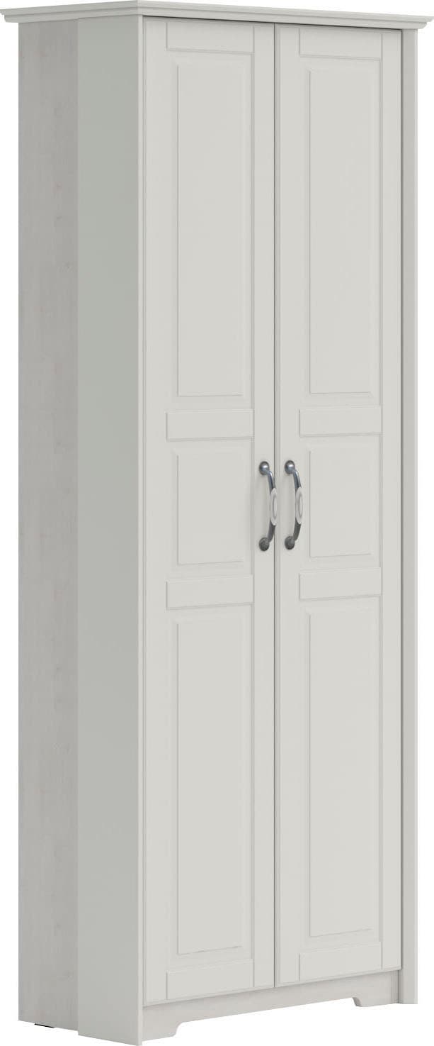 Garderobenschrank OTTO HOME "Evergreen", weiß (elfenbein weiß), B:77,7cm H:191cm T:38,5cm, MDF, Schränke, Garderobenschrank, UV lackiert, mit Soft-Close-Funktion und ausziehbarer Kleiderstange