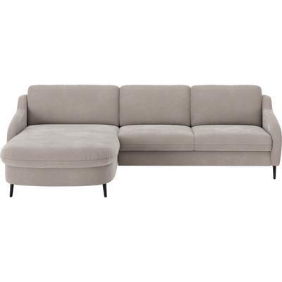 Ecksofa SIT & MORE "Soul L-Form", grau (anthrazit), B:280cm H:90cm T:182cm, 100% Polyester, Sofas, wahlweise mit Bettfunktion und Bettkasten oder Schubkasten Image