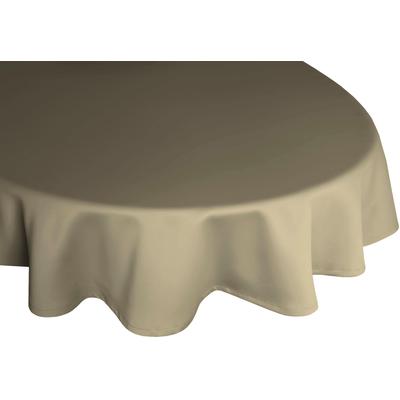 Tischdecke WIRTH "NEWBURY" Gr. 1, braun (schlamm), Ø:160cm, Polyester, Baumwolle, Tischdecken, rund Image