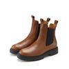 Stiefelette ELBSAND, Damen, Gr. 38, gelb (camel, schwarz), Obermaterial: 100% Rindsleder. Futter: 100% Synthetik. Decksohle: 100% Synthetik. Laufsohle: 100% Synthetik, unifarben, casual, Schuhe, Chelseaboots, Schlupfstiefel, Bikerboots aus Leder