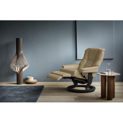 Relaxsessel STRESSLESS "Mayfair", beige (sand paloma), B:79cm H:101cm T:77cm, Leder BATICK: BATICK ist ein leicht korrigiertes, durchgefärbtes und genarbtes Möbelleder, bei dem die meisten Unebenheiten und Spuren in der Regel entfernt wurden., Leder... Image