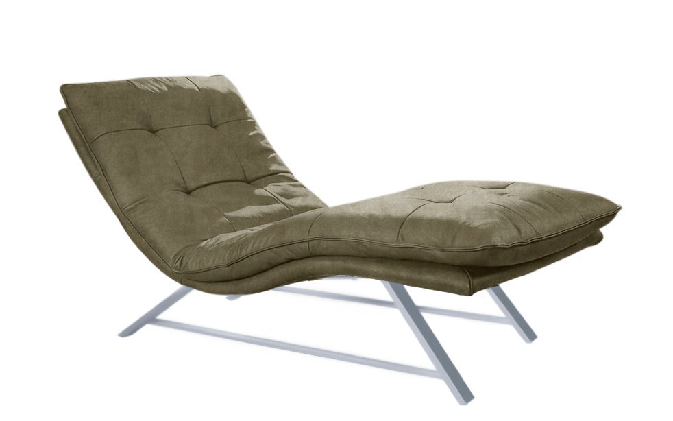 Relaxliege W.SCHILLIG "daily dreams", grün (camouflage z69), B:75cm H:91cm T:170cm, Longlife Xtra-Leder Z69: Das feinnarbige, gedeckte Softleder Z69 besticht durch seine außergewöhnliche Weichheit im trendigen »Vintage-Look«, Hautstärke 0, 9 - 1, 1... Image