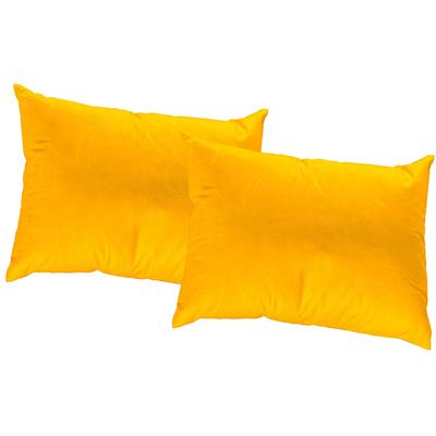Dekokissen WIRTH "Janine" Gr. 1, gelb (gelb, gemustert, unifarben), B:40cm L:40cm, Polyester, Dekokissen_Sitzkissen_Kissenhüllen, Kissenhülle ohne Füllung, 2 Stück Image