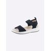 Sandale CAPRICE, Damen, Gr. 41, blau (marine), Textil, sportlich, Schuhe