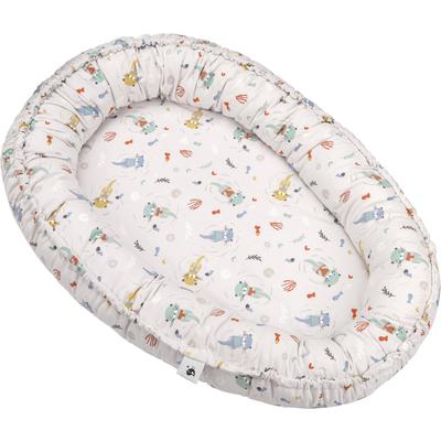 Kuschelnest JULIUS ZÖLLNER "NIDO Jersey, Little Otti", bunt (little otti), Obermaterial: 100% Baumwolle. Füllung: 100% Polyester, Bettnestchen, Nestchen, Made in Germany Image