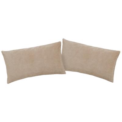 Kissenbezug MY HOME "Desner3", beige, B:40cm L:80cm, Microfaser, Obermaterial: 100% Polyester, Kissenbezüge, Kissenhülle mit Reißverschluss, Cashmere-Touch, kuschelig & weich Image