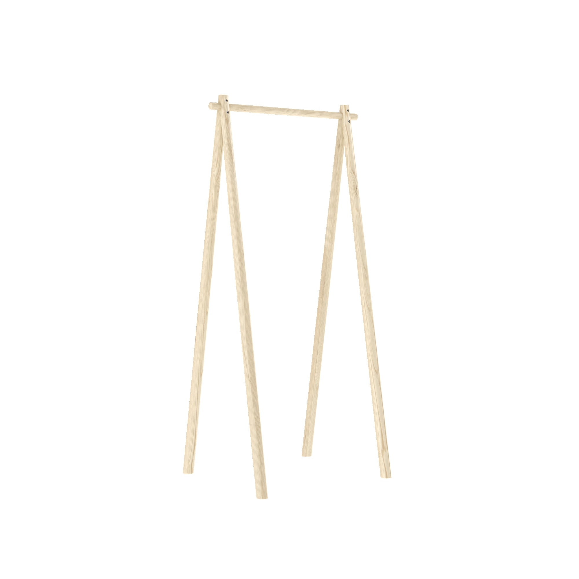 Kleiderstange KARUP DESIGN "Hongi", braun (klar lackiert), B:75cm H:177cm T:74cm, Massivholz, Kleiderstangen, Kleiderstange Hongi 75 cm. breit, aus FSC-zertifiziertem Kiefernholz