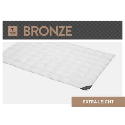 Daunenbettdecke SPESSARTTRAUM "Bronze", weiß, B:200cm L:200cm, Bezug: 100% Baumwolle. Füllung: 90% Daunen, 10% Federn, Bettdecken, hergestellt in Deutschland, allergikerfreundlich Image