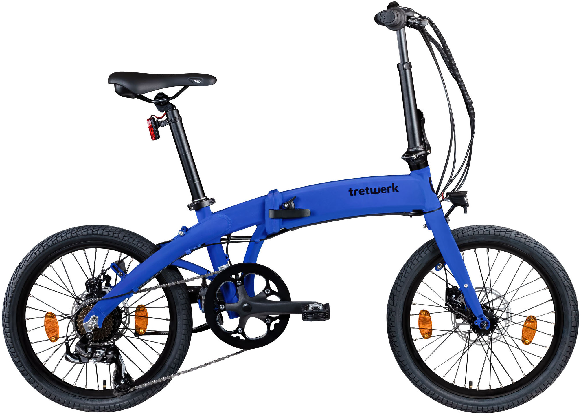 E-Bike TRETWERK "Akimbo Plus" Gr. 32, blau, Elektrofahrräder, 32cm, 20 Zoll (50,80cm) Image