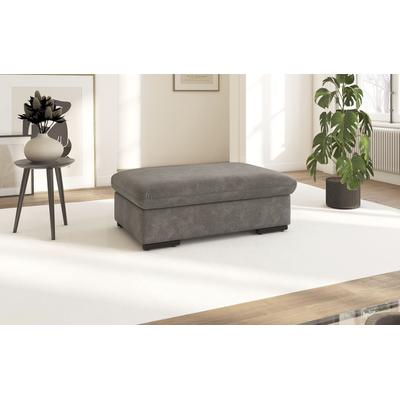 Polsterhocker SIT & MORE "Alcudia", braun (schlamm), B:101cm H:43cm T:68cm, 100% Polyester, Hocker Image