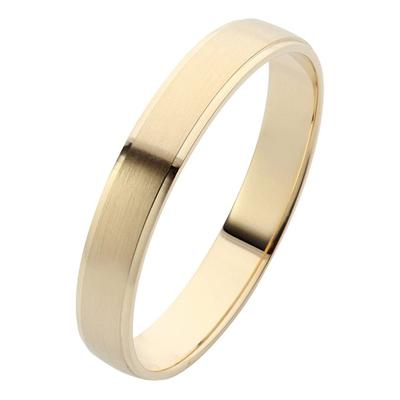 Trauring FIRETTI "Schmuck Geschenk Gold 375 Hochzeit Ehering Trauring "LIEBE" Gr. 17, gold (gelbgoldfarben), Fingerringe, 17, ohne Brillant, Gelbgold 585, 5mm, Made in Germany, wahlweise mit oder ohne Brillant Image