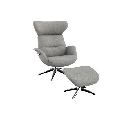 Relaxsessel FLEXLUX "More, Funktionsessel, Polstersessel, Armlehnensessel, TV-Fernsehsessel", grau (sophisto grau), B:90cm H:107cm T:89cm, 100% Polyester, Sessel, Rücken- & Kopfteilverstellung, hervorragender Komfort, pflegeleicht Image