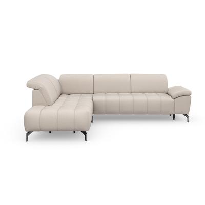 Ecksofa SIT & MORE "Cool L-Form", grau (elephant), B:272cm H:79cm T:220cm, Sofas, wahlweise mit Kopfteilverstellung und Vorziehsitz motorisch Image