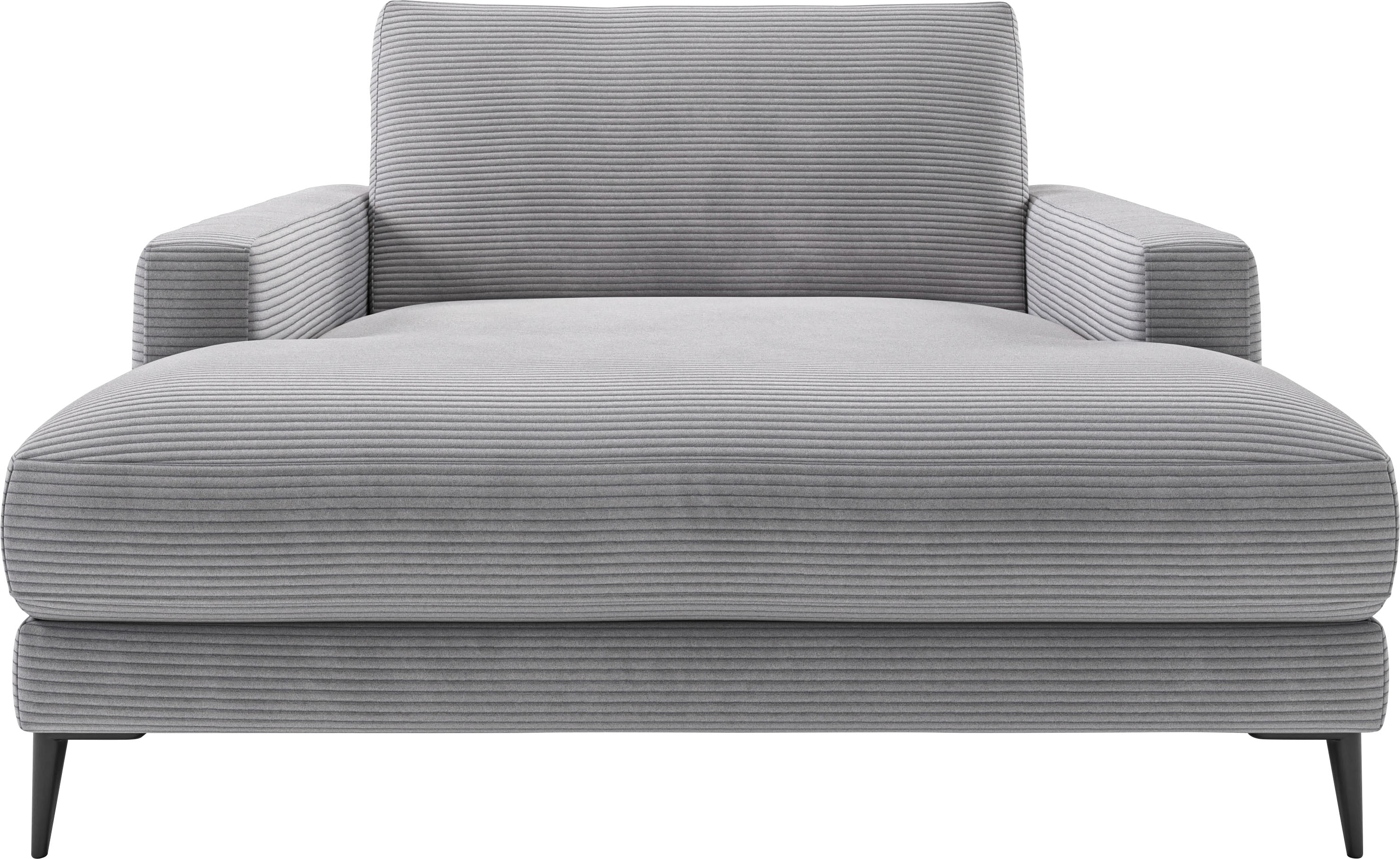 Chaiselongue INOSIGN "Downtown Loungemöbel zum Relaxen, B/T/H: 132/170/84 cm", grau, B:132cm H:84cm T:170cm, 88% Polyester, 12% Polyacryl, Sofas, auch in Bouclé, Cord und Easy care - leicht mir Wasser zu reinigen