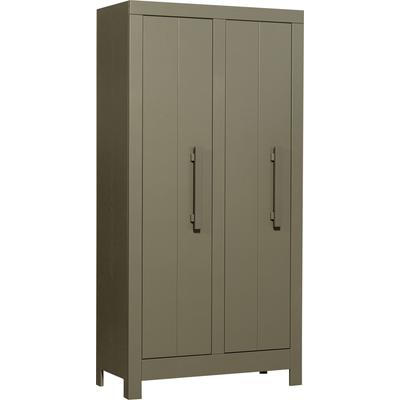 Garderobenschrank WOOOD "Bobby Mehrzweckschrank, Garderobenschrank", grün (wald), B:95cm H:190cm T:44cm, Holzwerkstoff, Schränke, aus Kiefernholz, H 190 cm x B 95 cm Image