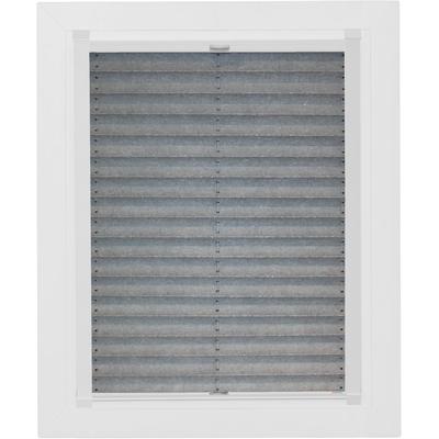 Dachfensterplissee SUNLINES "Young Style Energy Saving", grau (silbergrau, weiß), B:97,40cm H:136,10cm, Obermaterial: 100% Polyester, Plissees, mit Energiespareffekt, mit Führungsschienen Image